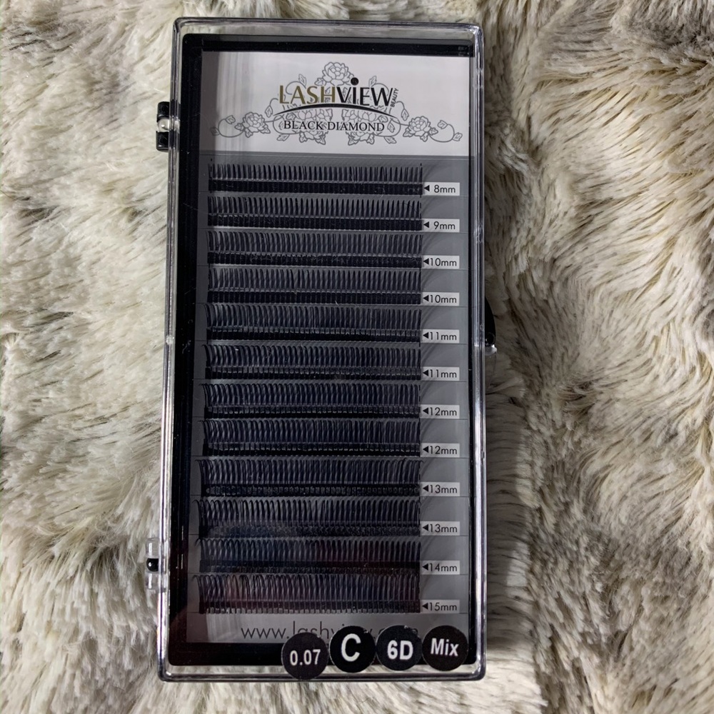 LASHVIEW Eyelash Extension 0.07mm Thickness C Curl